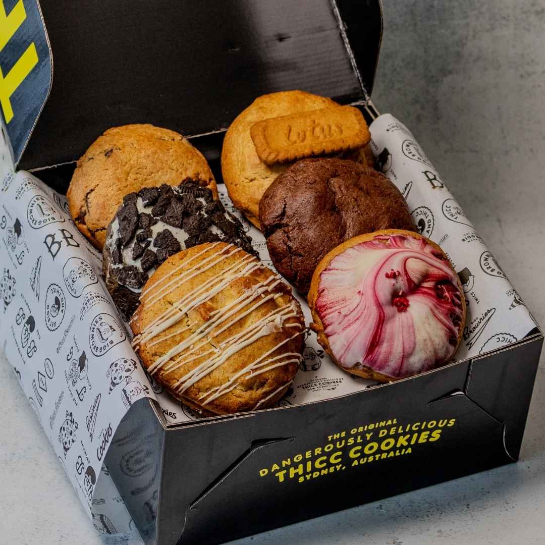 "Happiest of Birthdays" Box- BIGG Brownies & THICC Cookies - New York Style Cookies