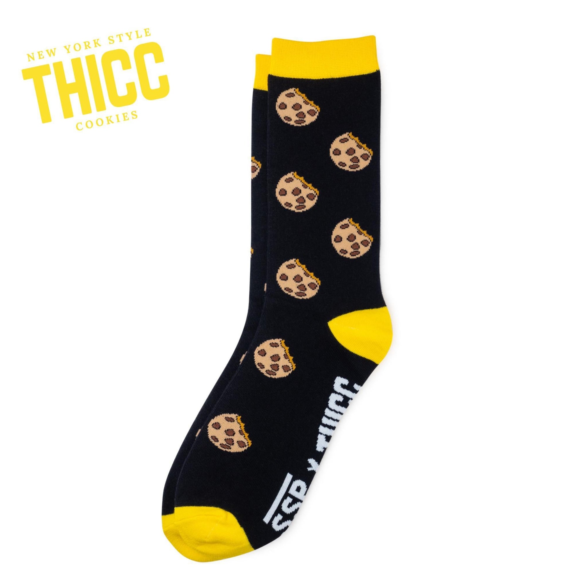 THICC Socks - Black- BIGG Brownies & THICC Cookies - New York Style Cookies