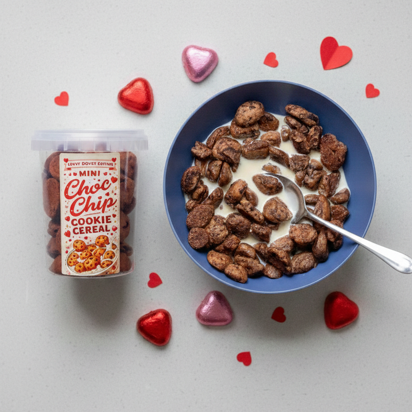 Vday Cookie Cereal Tub: Choc-Chip- BIGG Brownies & THICC Cookies - New York Style Cookies